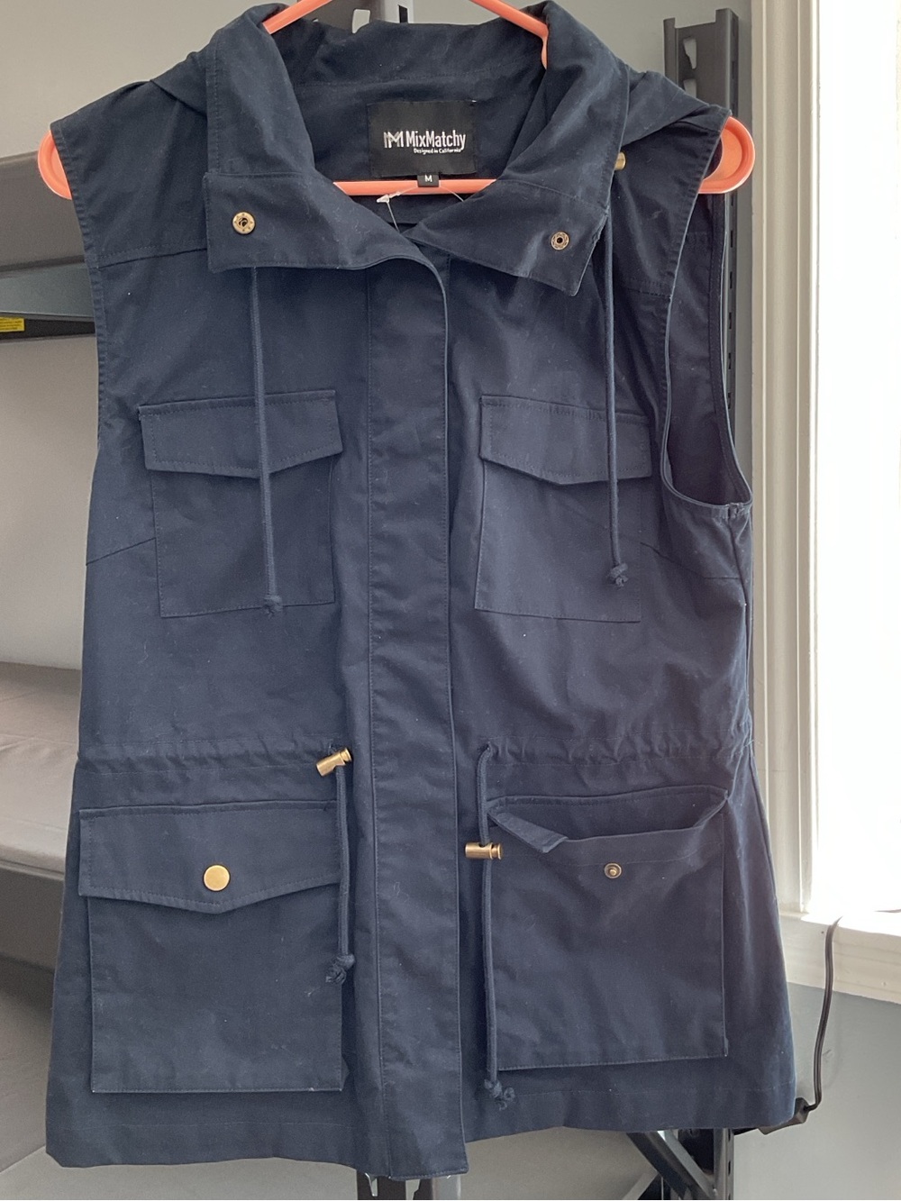 MixMatchy Navy Hooded Utility Vest